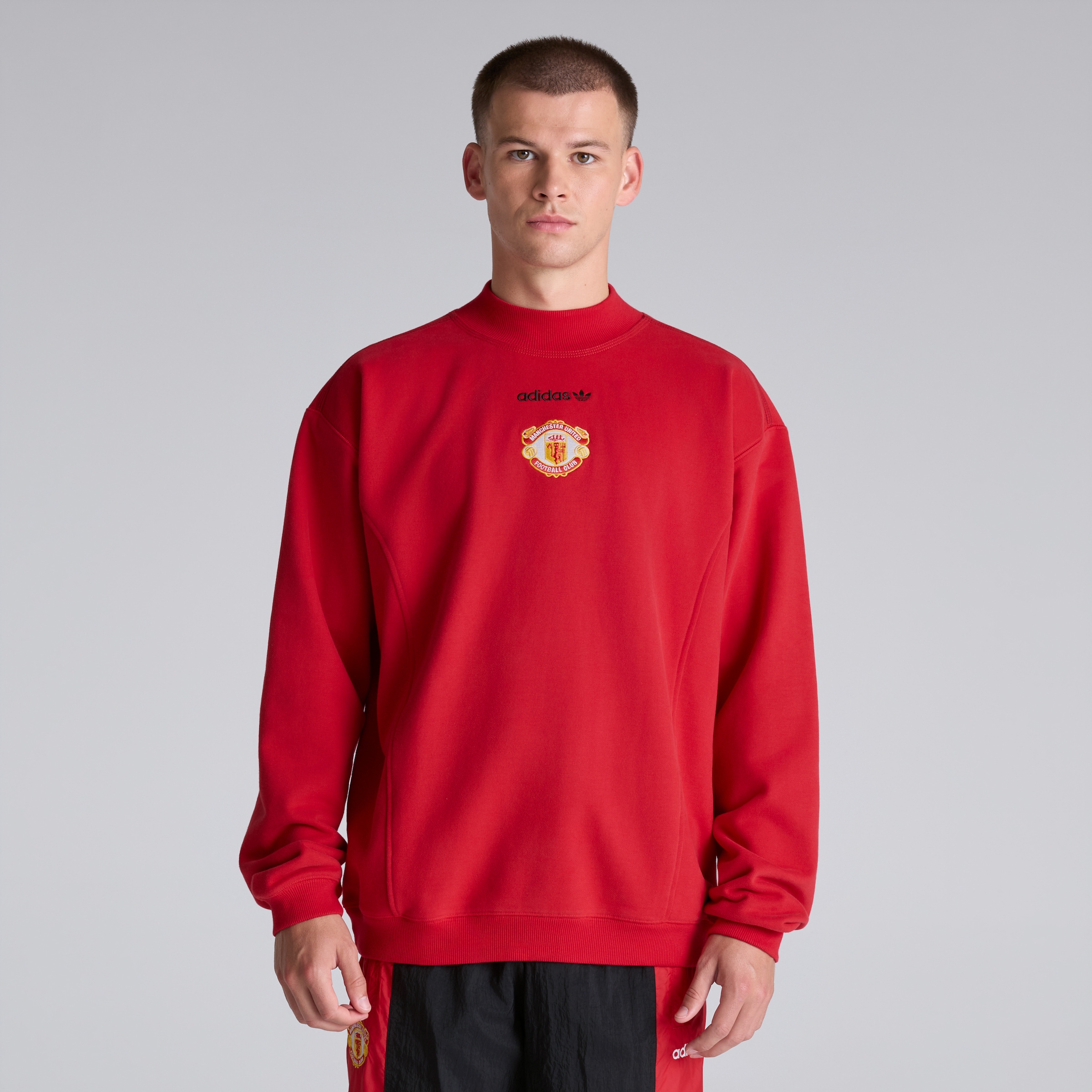 Manchester United x adidas EQT Sweatshirt Red Red Detail [3-6]