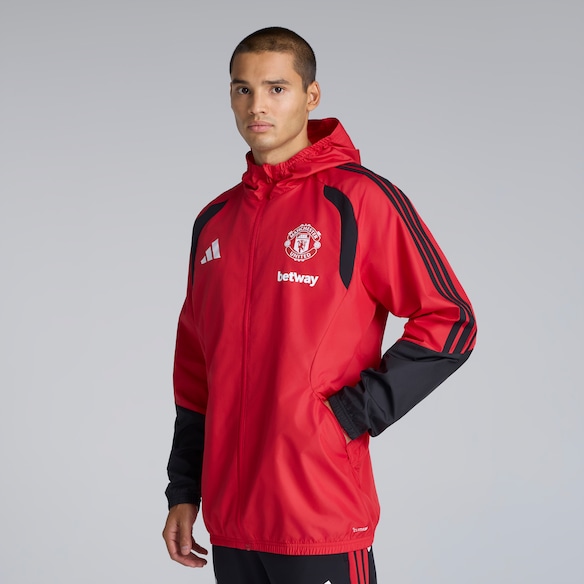 Manchester United 26/27 Training Tiro All Weather Jacket Red (Sponsored) Red
