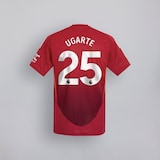 Manchester United 24/25 Home Jersey Kids with Ugarte 25 EPL Printing & Badge