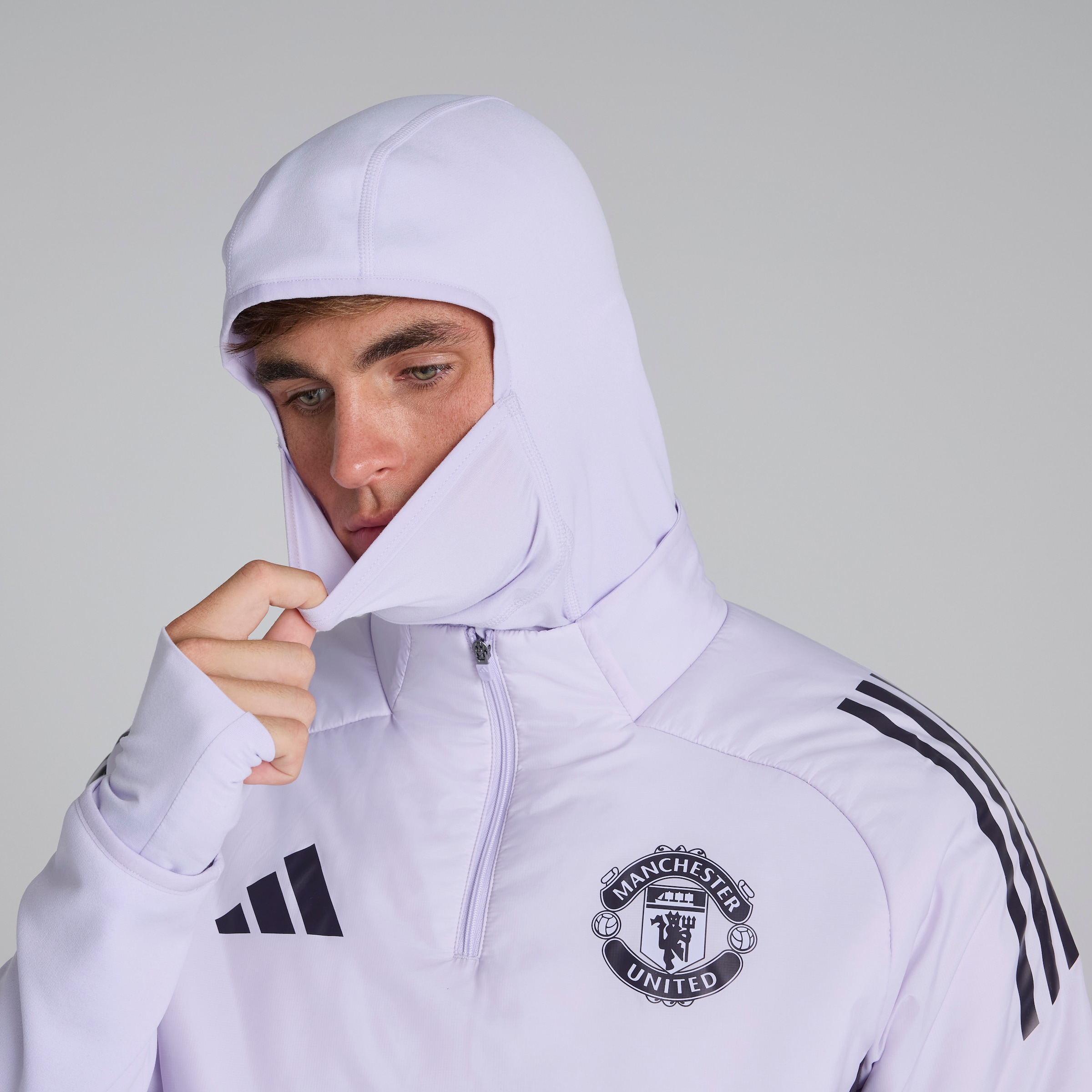 Manchester United Tiro 25 Competition Winterized Top Purple Detail [6-6]