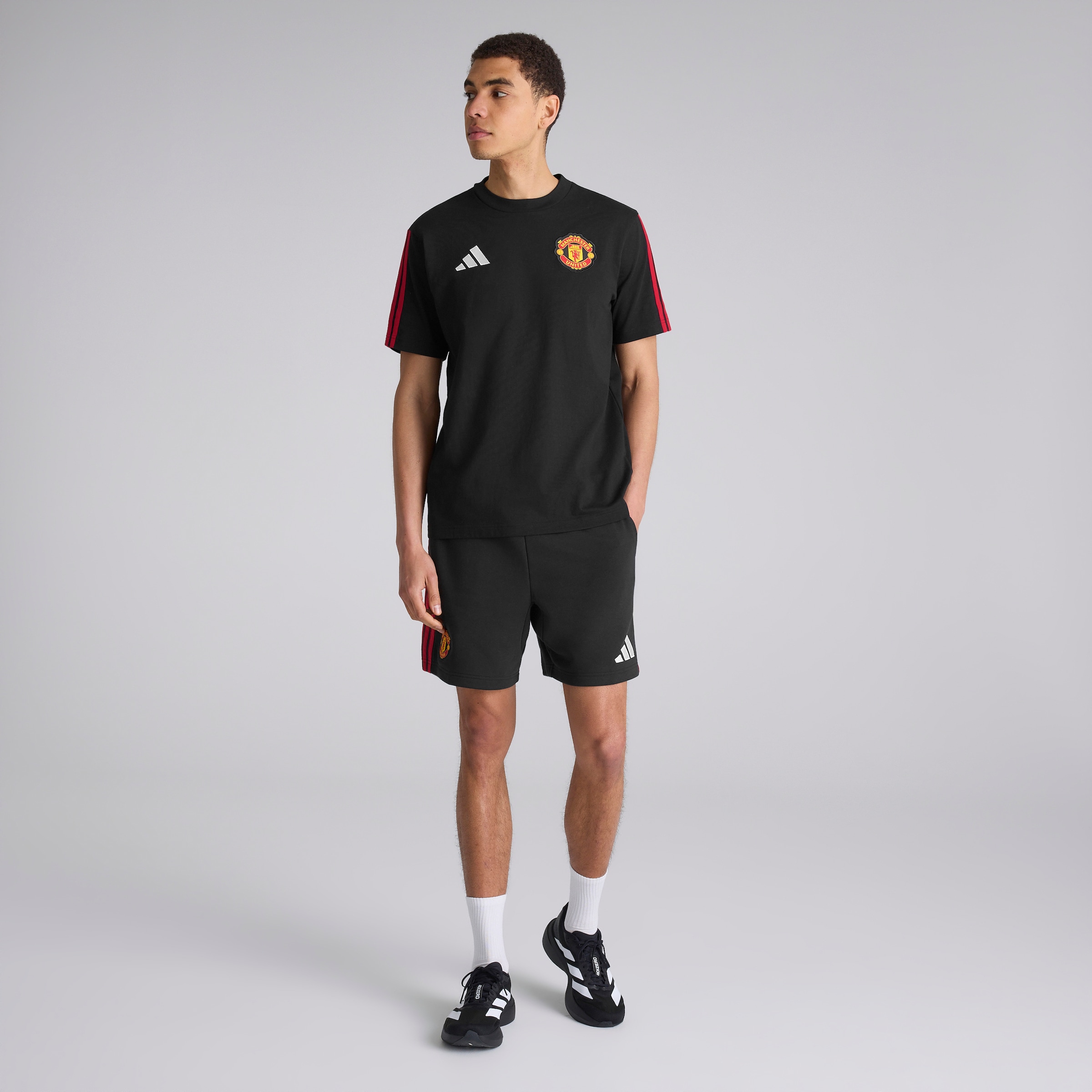 Manchester United x adidas DNA T-Shirt Black 검정색 세부 사항 [3-5]