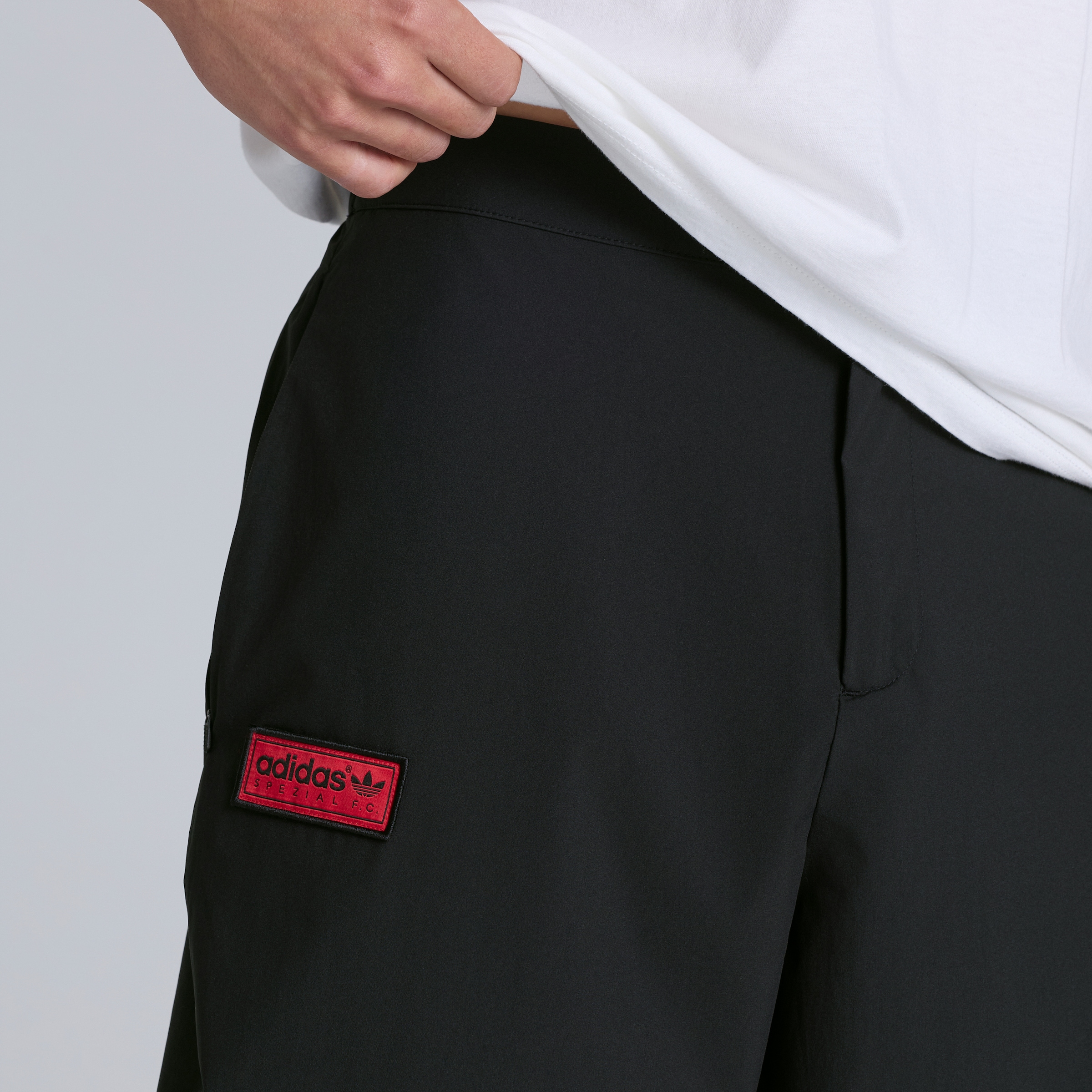Manchester United x adidas SPZL FC Track Pants Black Black Detail [6-6]