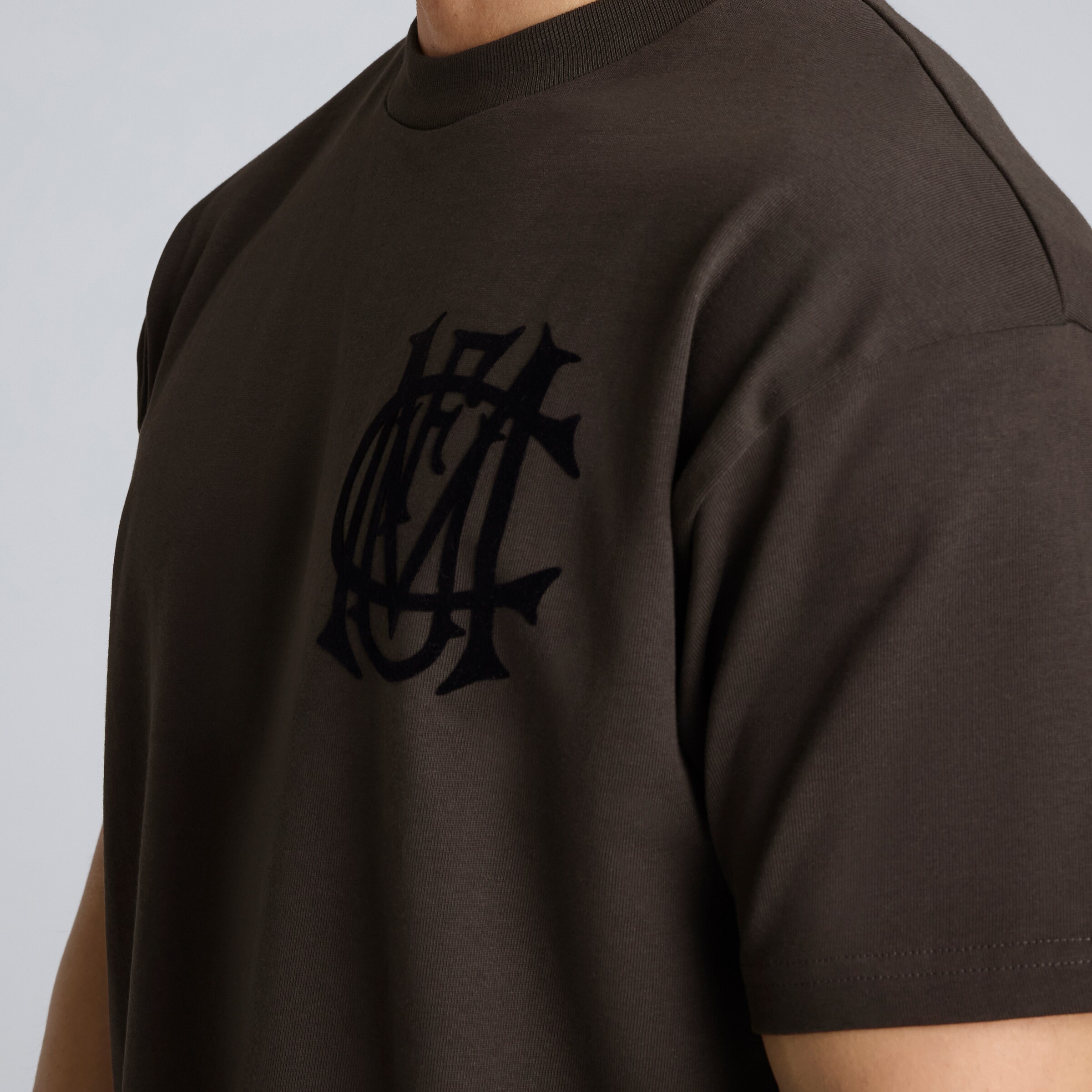 Manchester United Archive T-Shirt Charcoal Détail [5-5]