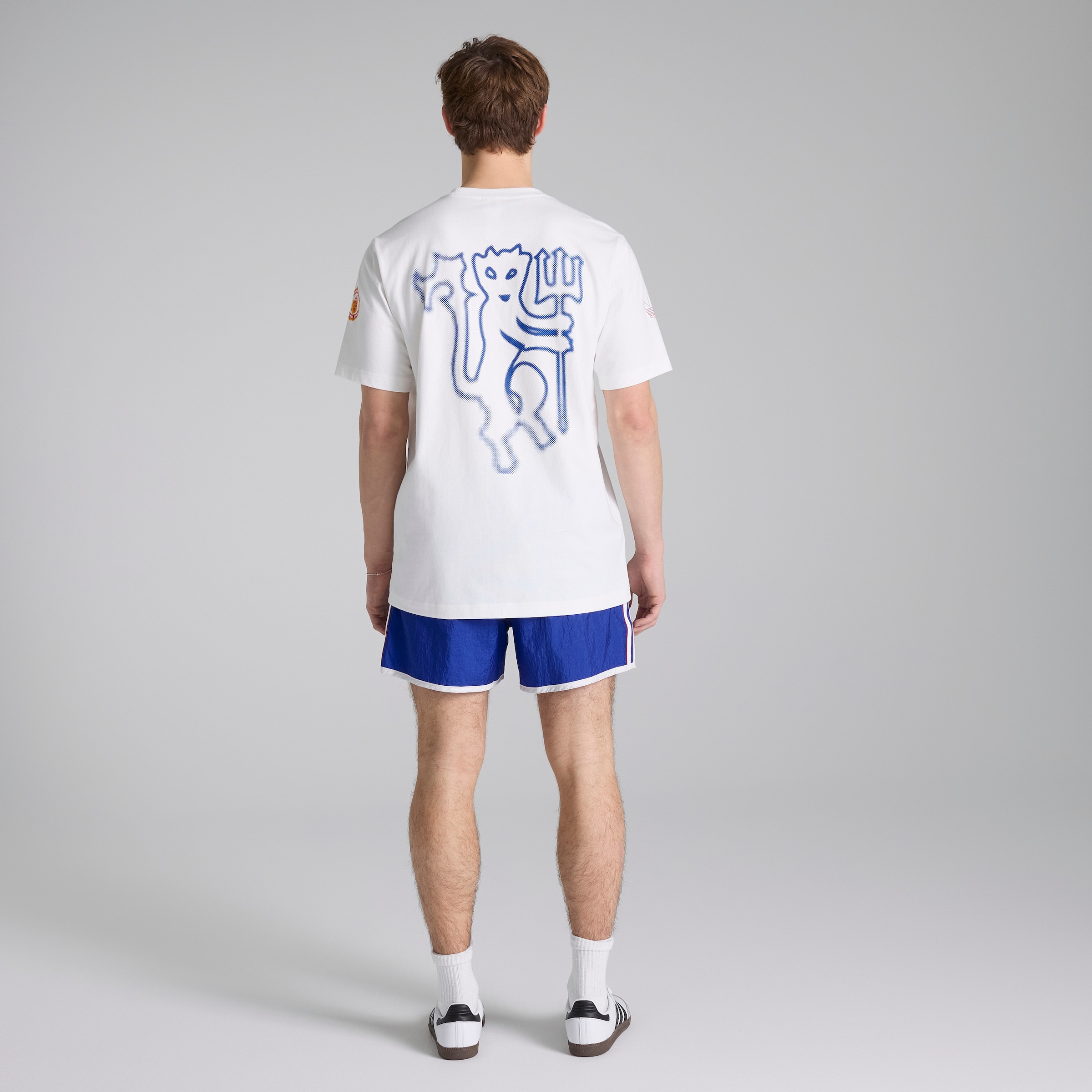 Manchester United x adidas Bringback 90/92 Away Shorts Blue Black Detail [3-8]