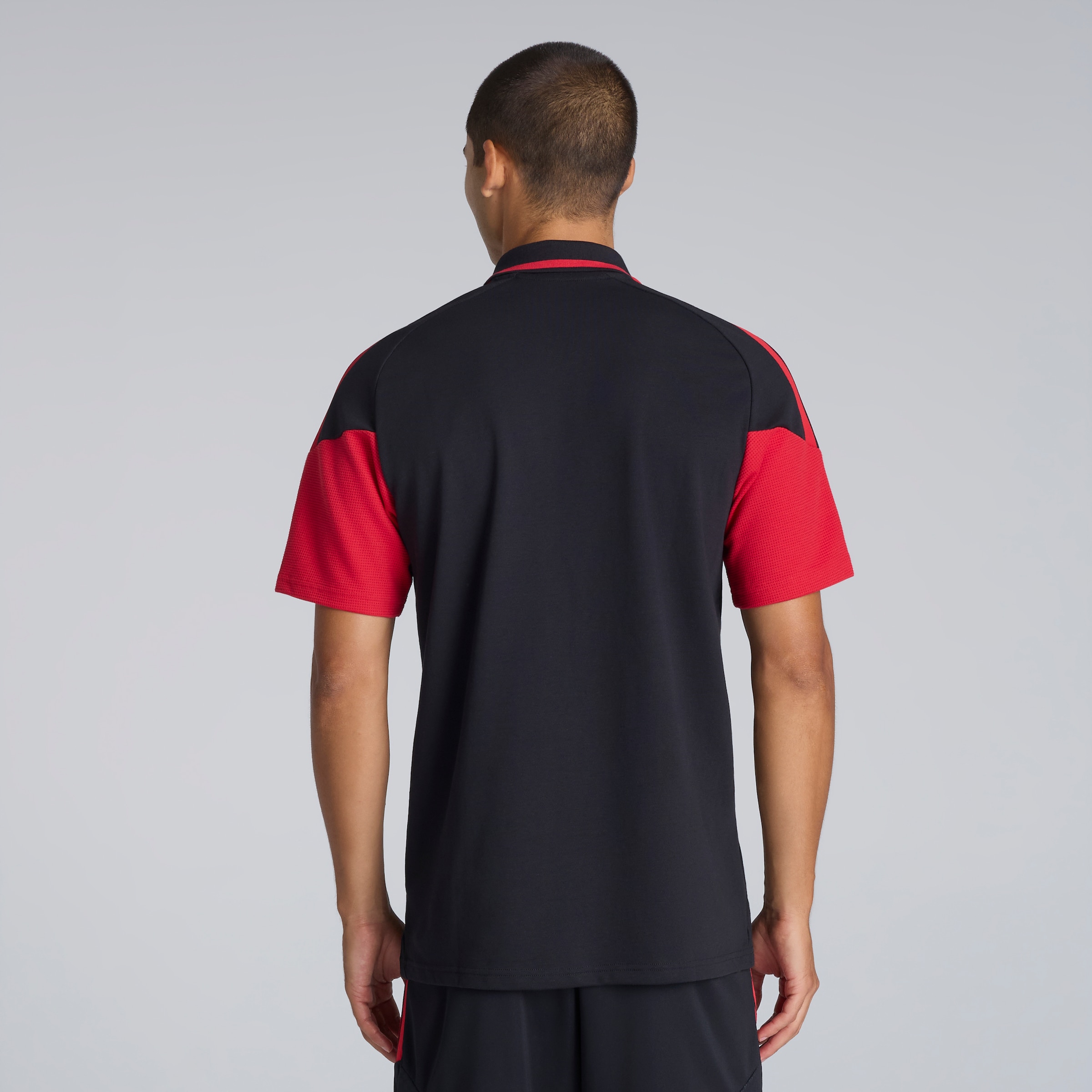 Manchester United 26/27 Training Tiro Polo Black (Sponsored) 검정색 세부 사항 [2-5]