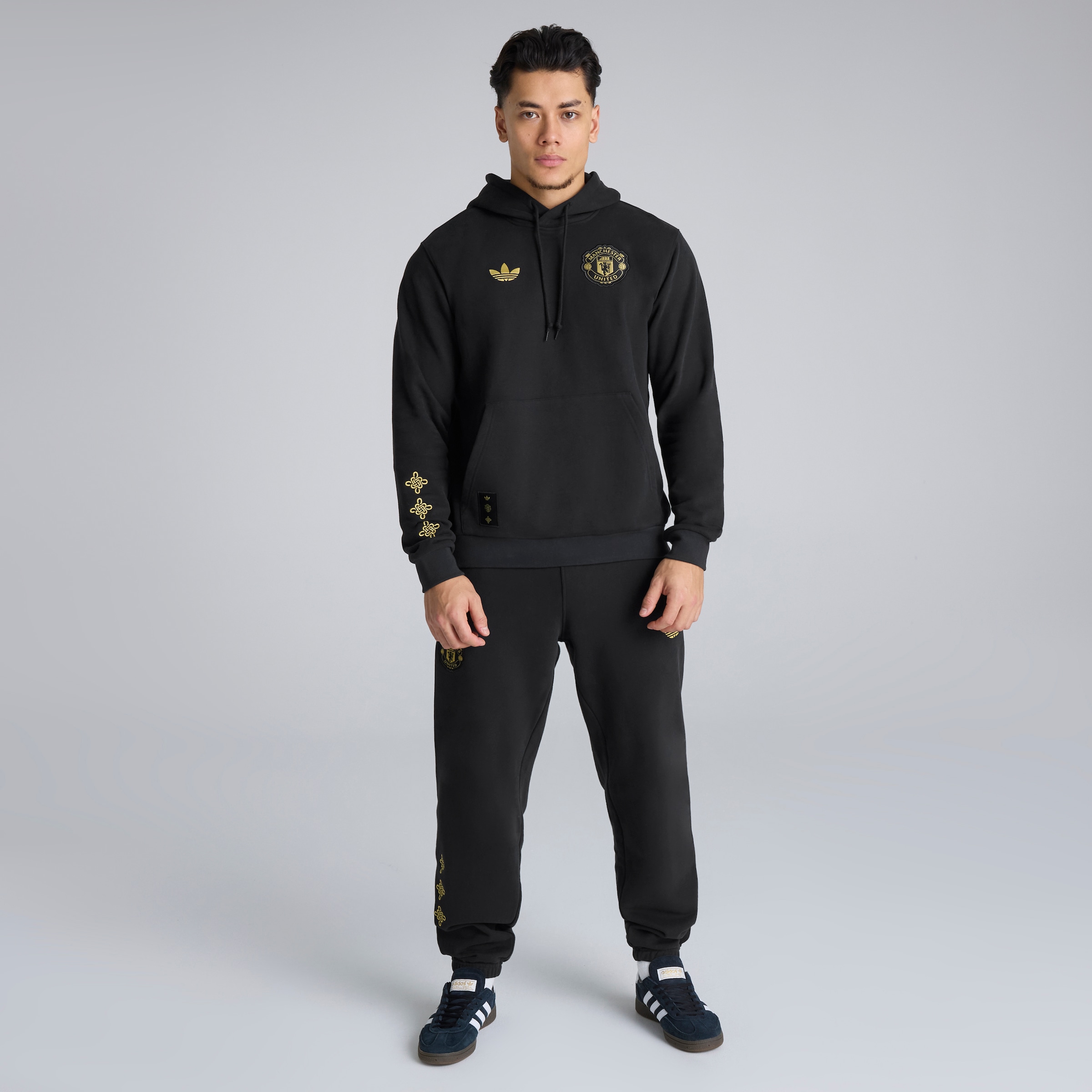 Manchester United Cultural Story Hoodie 검정색 세부 사항 [4-7]