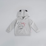 Manchester United Baby Born To Be a Devil Overhead Hoodie Grey