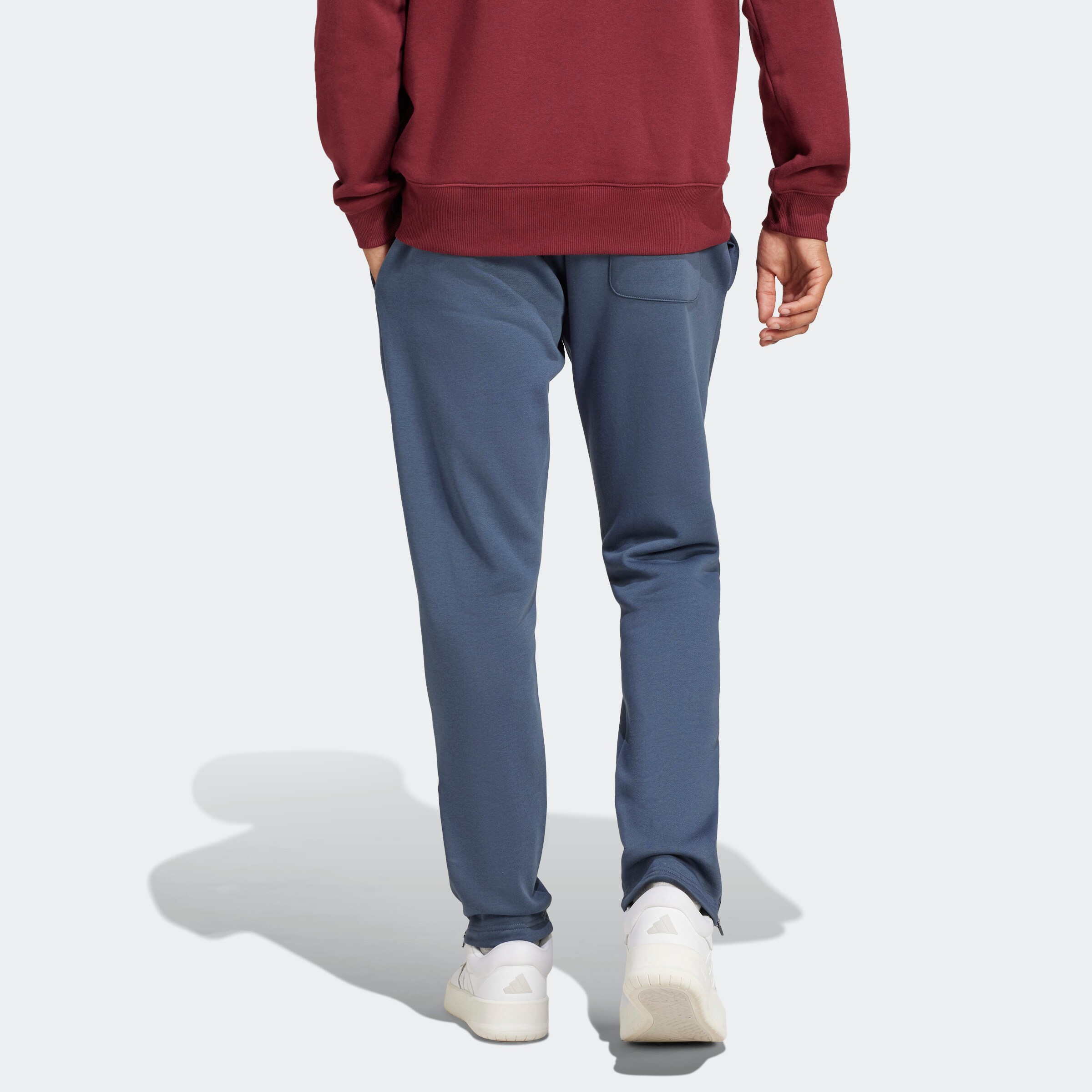 Manchester United x adidas Mens SZN Tracksuit Bottoms Blue Blue Detail [2-6]