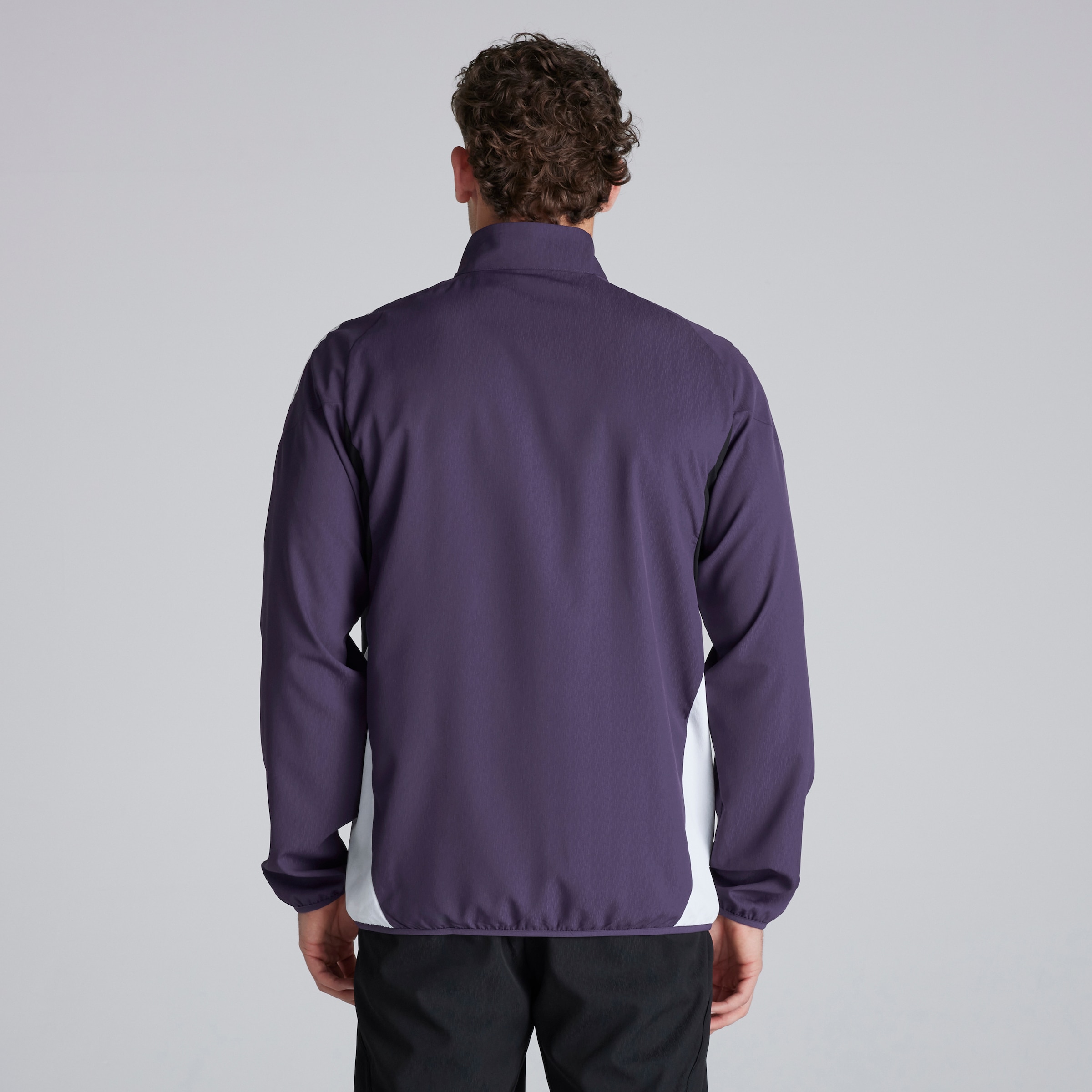 Manchester United Tiro 25 Competition Presentation Jacket Purple Detail [2-7]