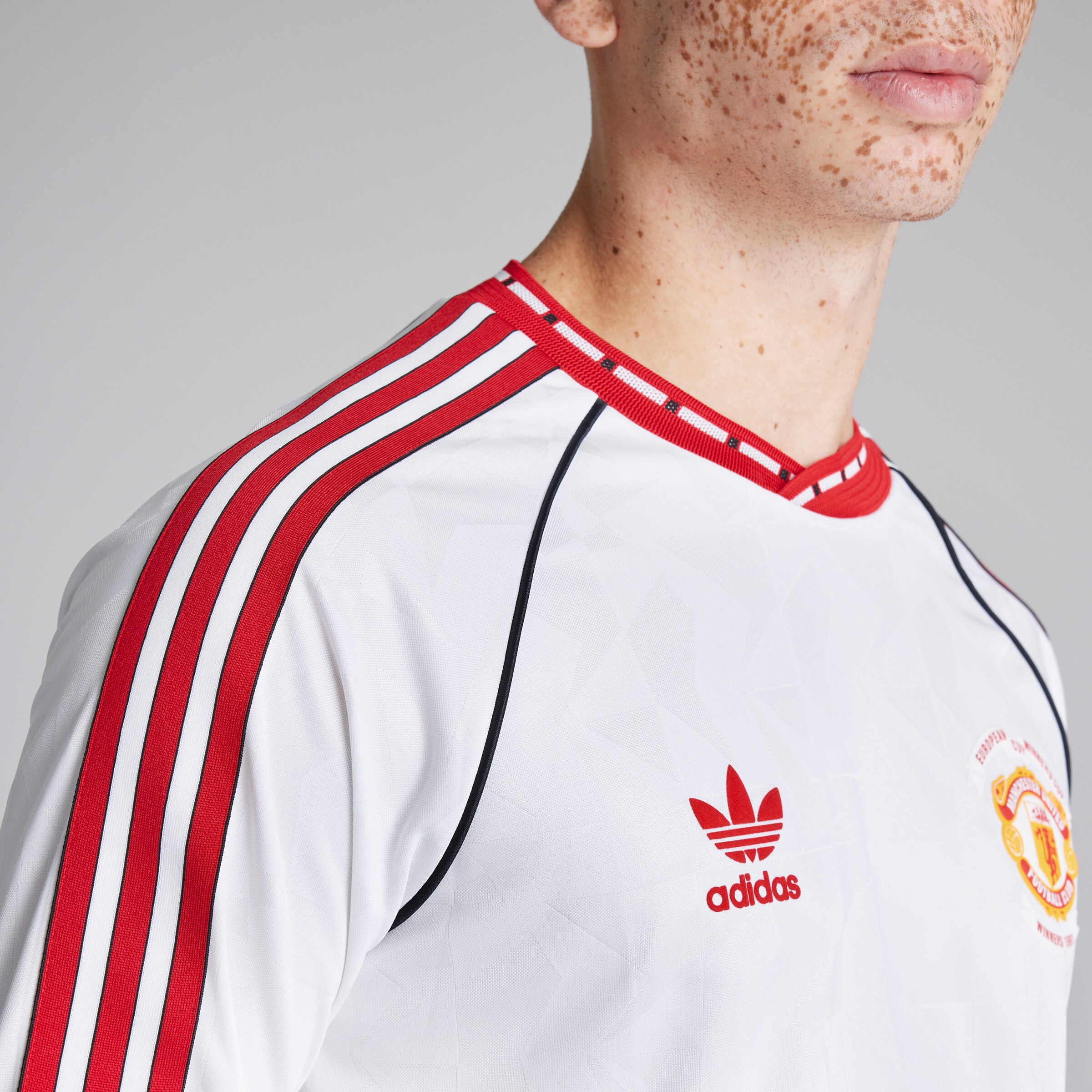 Manchester United x adidas Bring Back 1991 Away Long Sleeve Jersey White 白色 细节 [5-12]