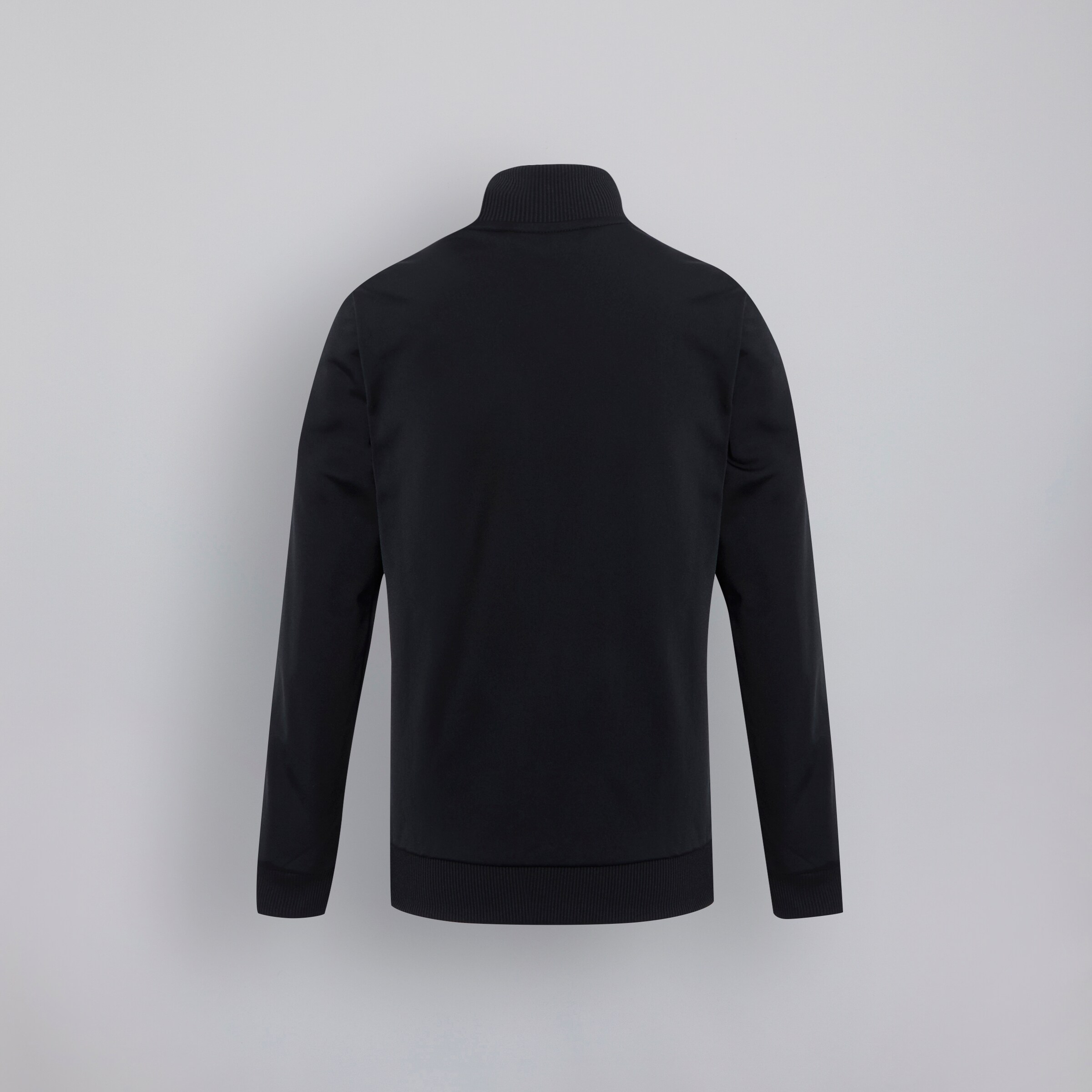 Manchester United x adidas junior Essentials 3-Stripes Tiberio Tracksuit Black Black Detail [3-4]