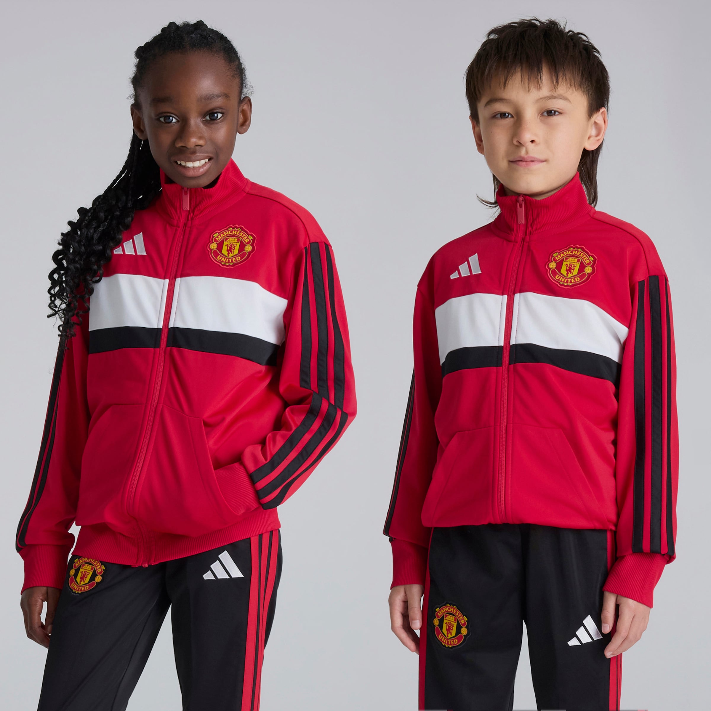 Manchester United x adidas Kids DNA Tracksuit Red Red