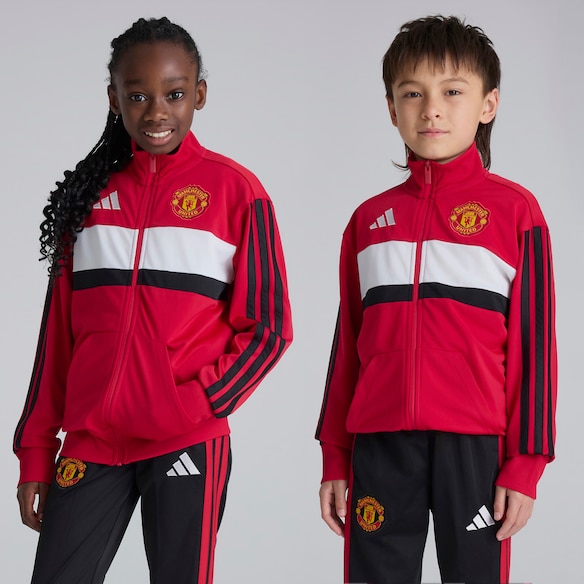 Manchester United x adidas Kids DNA Tracksuit Red Red