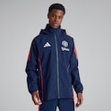 Manchester United Tiro 24 Rain Jacket Red