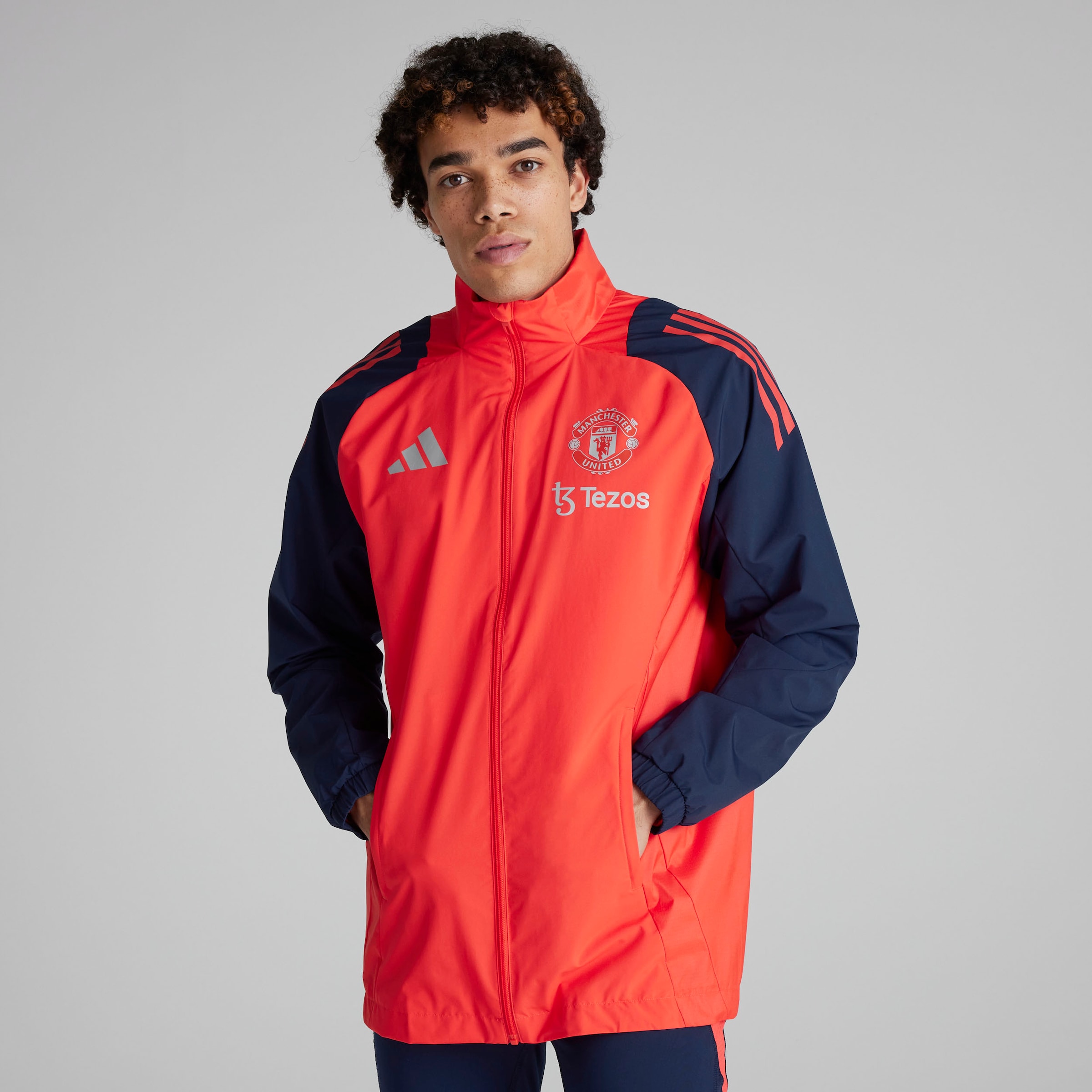 Buy Manchester United Coaches Training Tiro 24 All Weather Jacket Red Manchester United Store