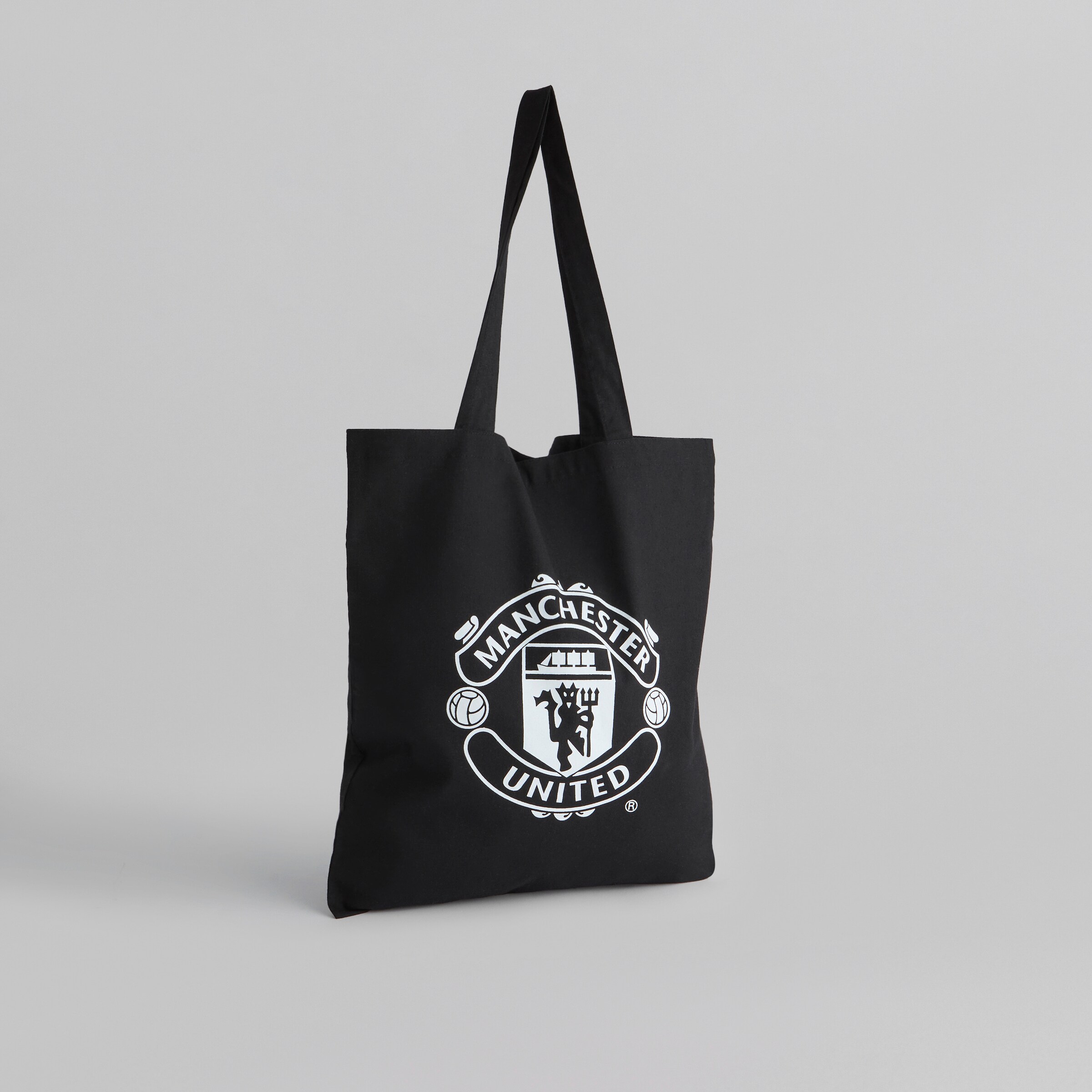 Manchester United Cotton Tote Black Black Detail [2-4]