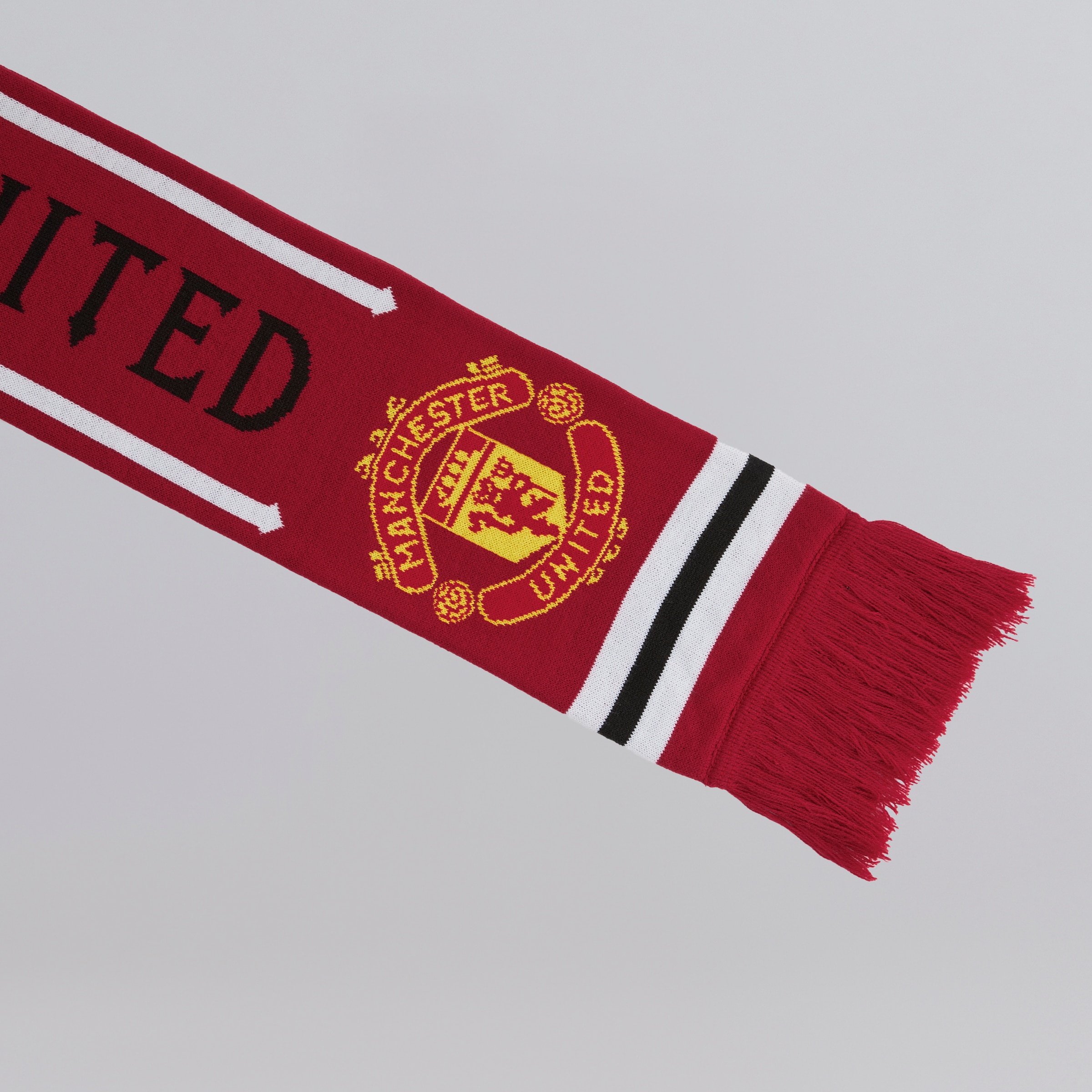 Manchester United x adidas Home Scarf Red Rouge Détail [3-5]