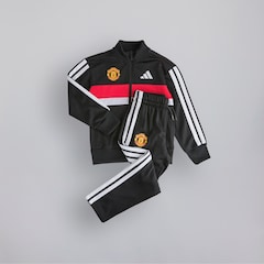 Manchester United x adidas Little Kids Essentials Tiberio 3-Stripes Tricot Tracksuit Black