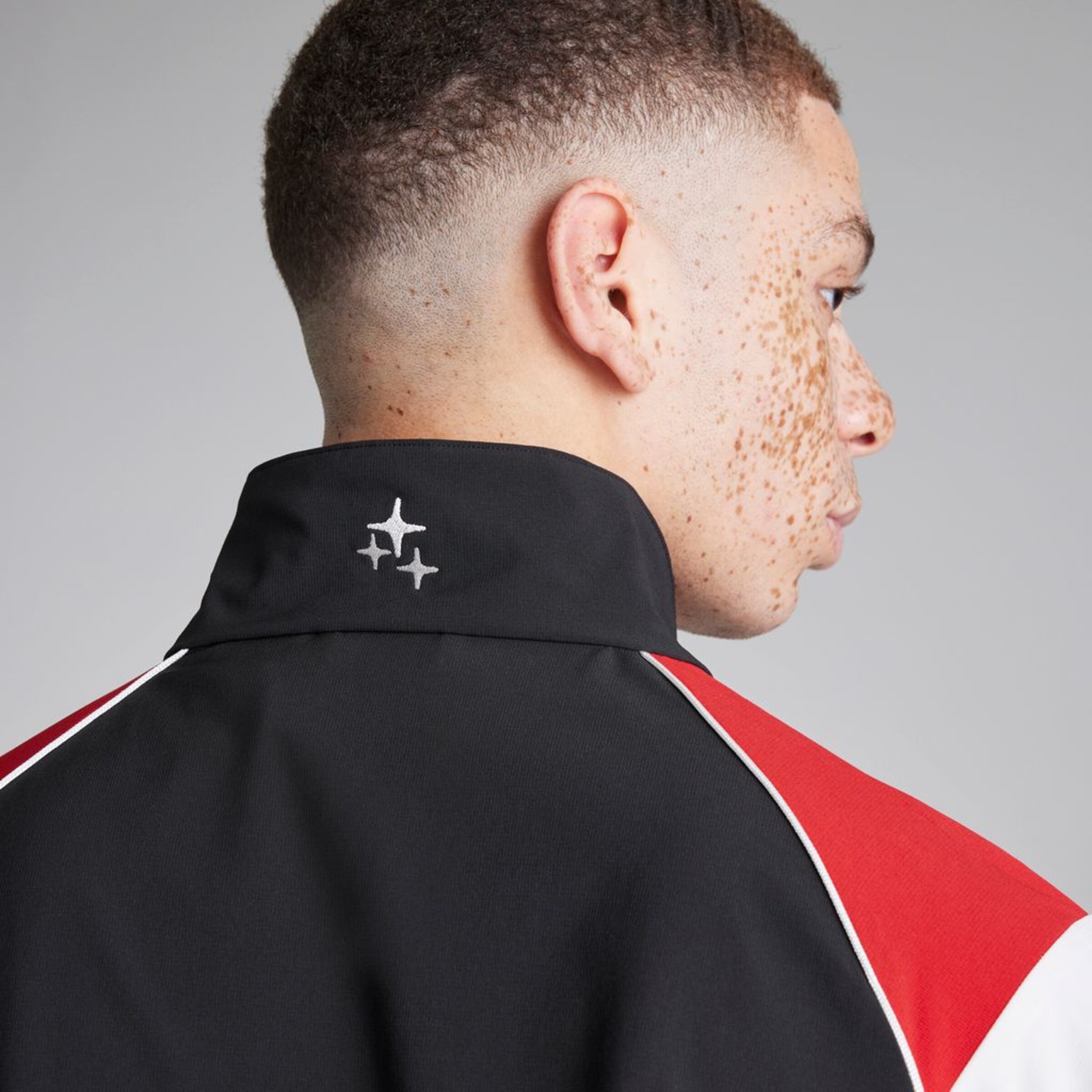 Manchester United x Drama Call Half-Zip Top Noir Détail [5-10]