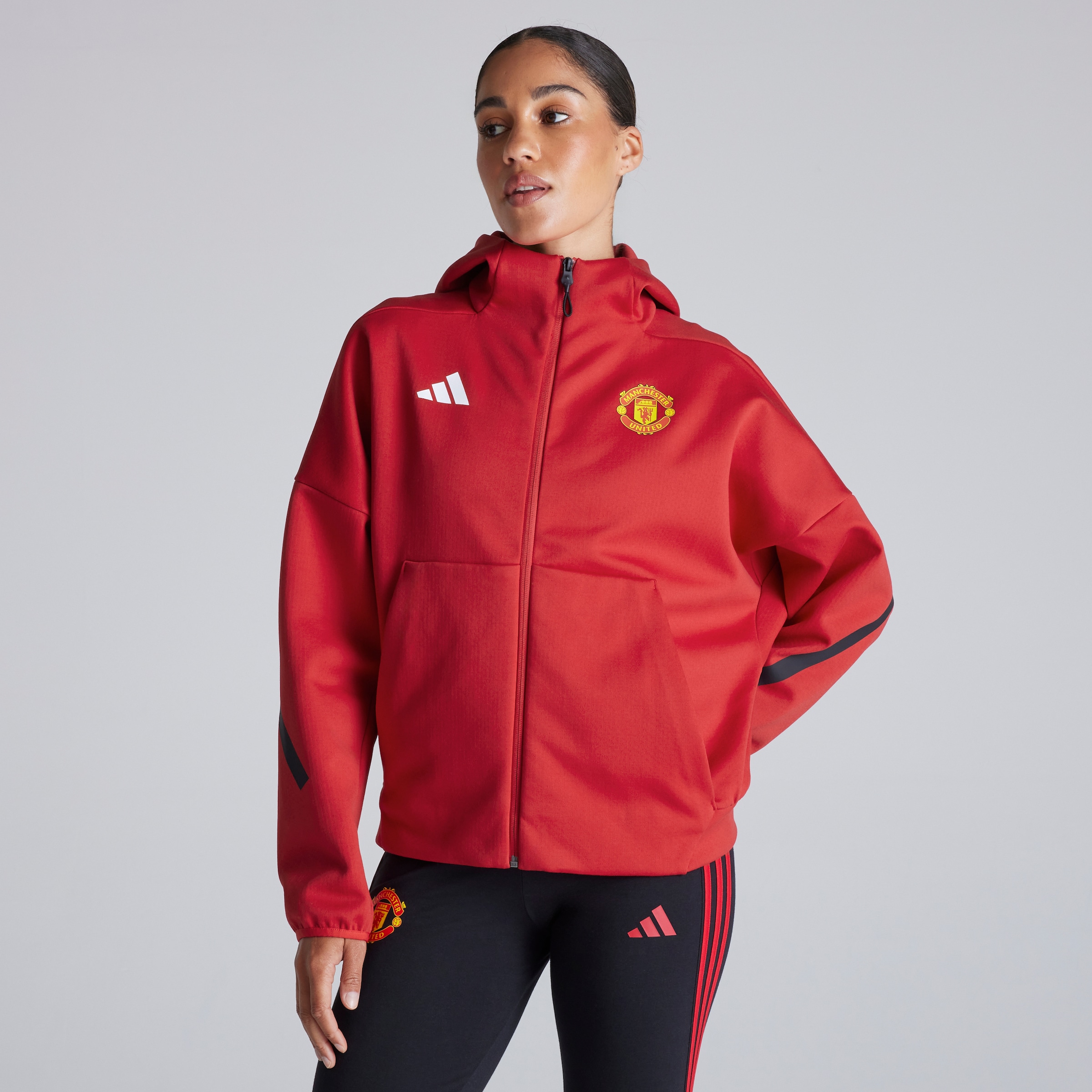 Manchester United 25/26 Anthem Jacket Womens Red