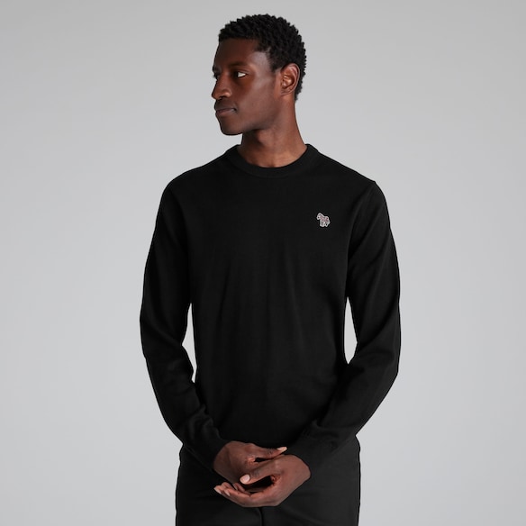 Manchester United x Paul Smith Mens Knitted Jumper Black Schwarz