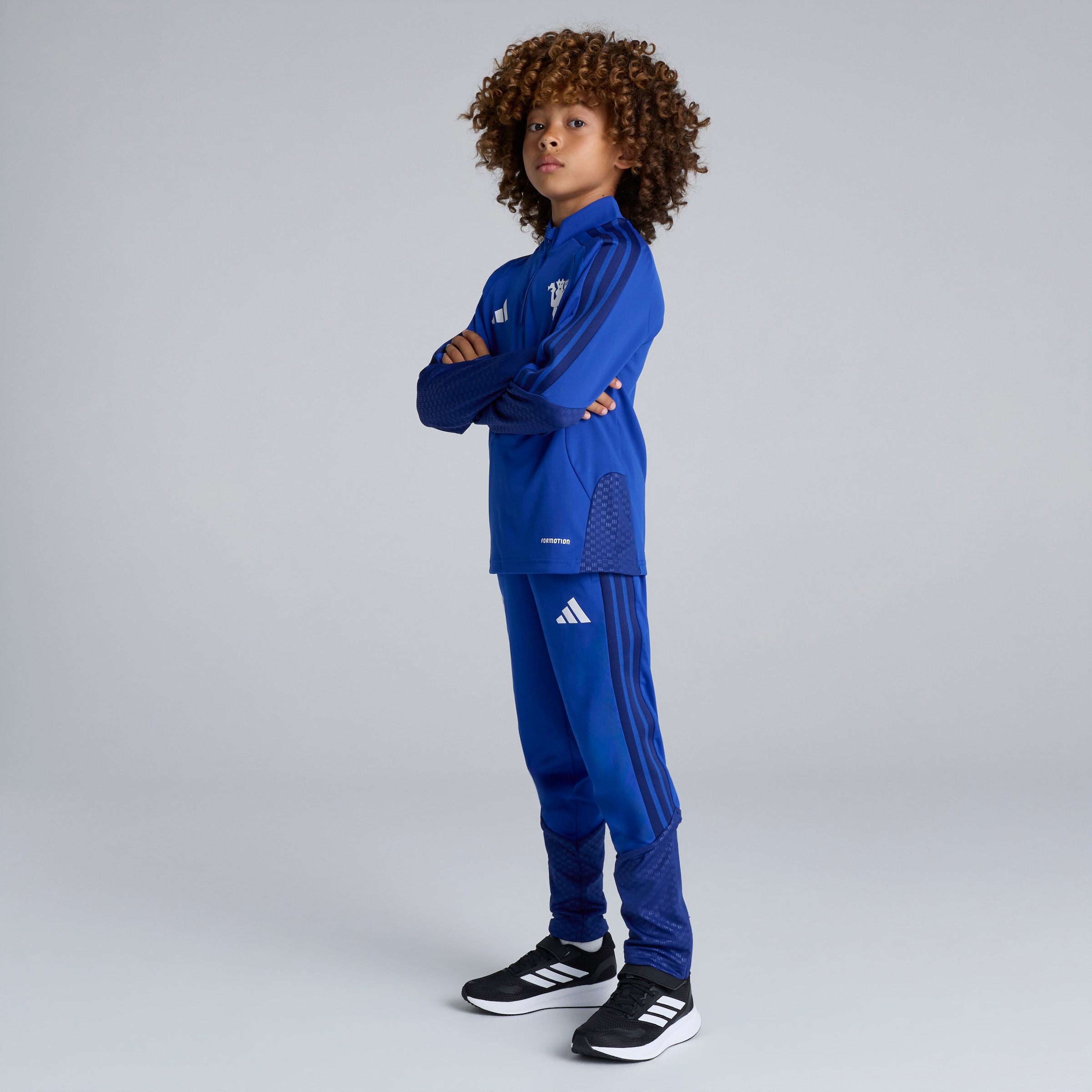 Manchester United Kids 26/27 Cup Training Tiro Top Blue 蓝色 细节 [3-6]