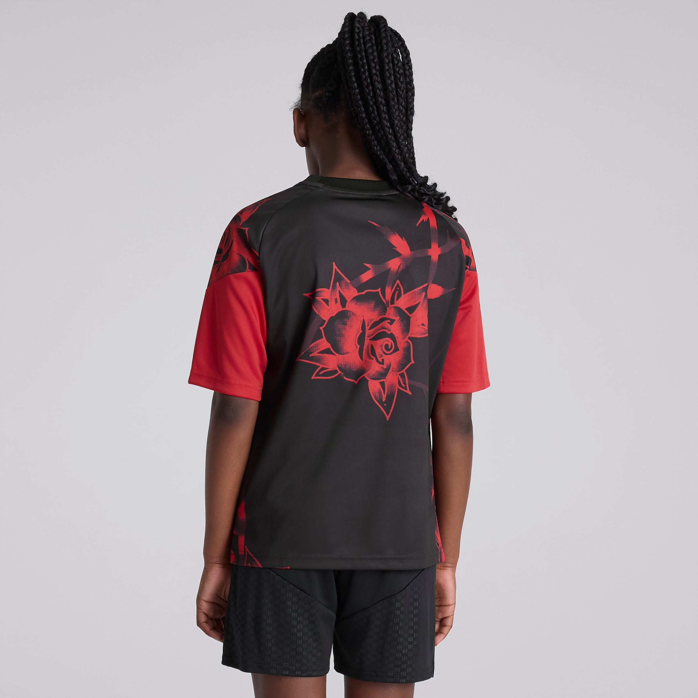 Manchester United Kids 26/27 Home Pre Match Jersey Red Detail [2-7]