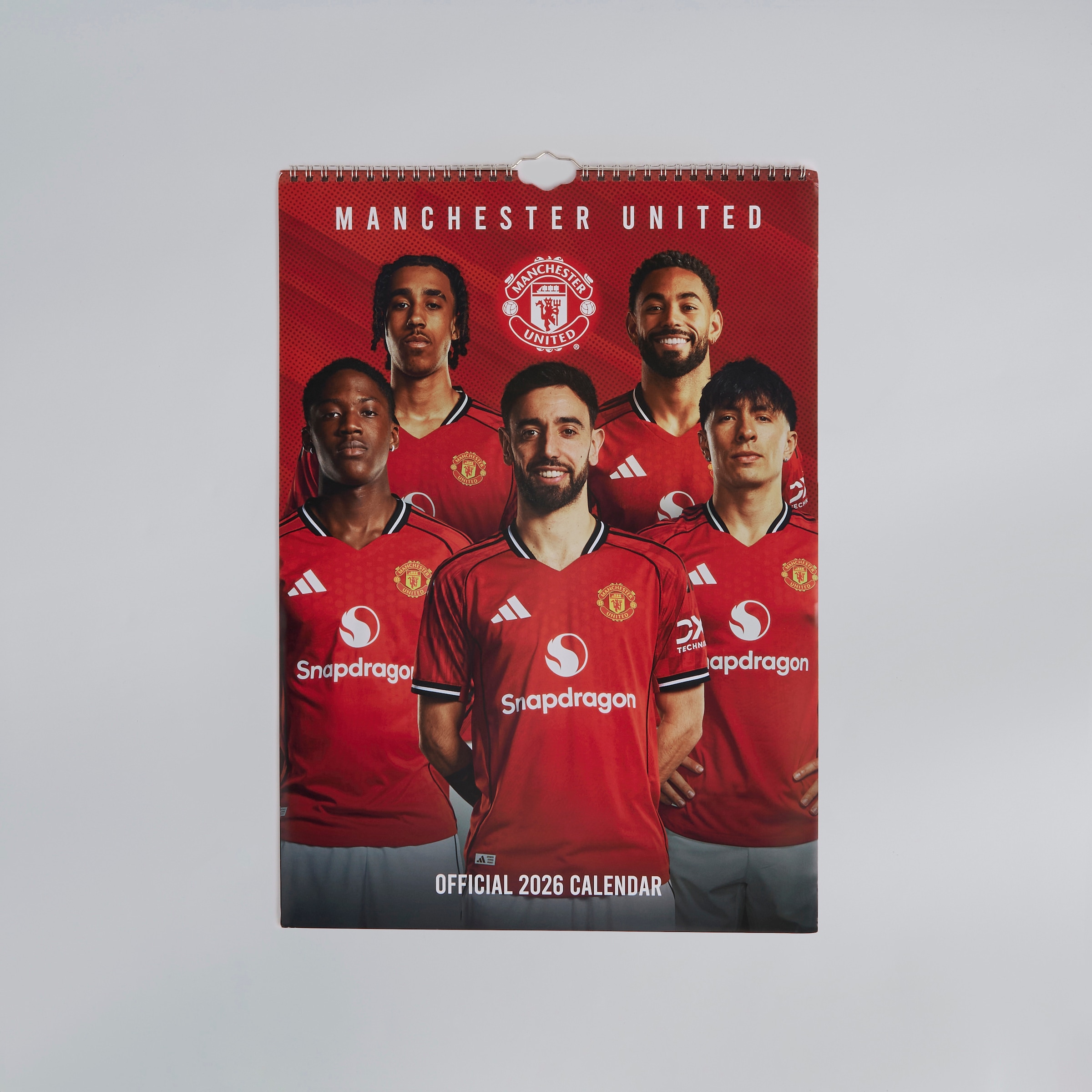 Manchester United 2026 A3 Player Calendar Red Red