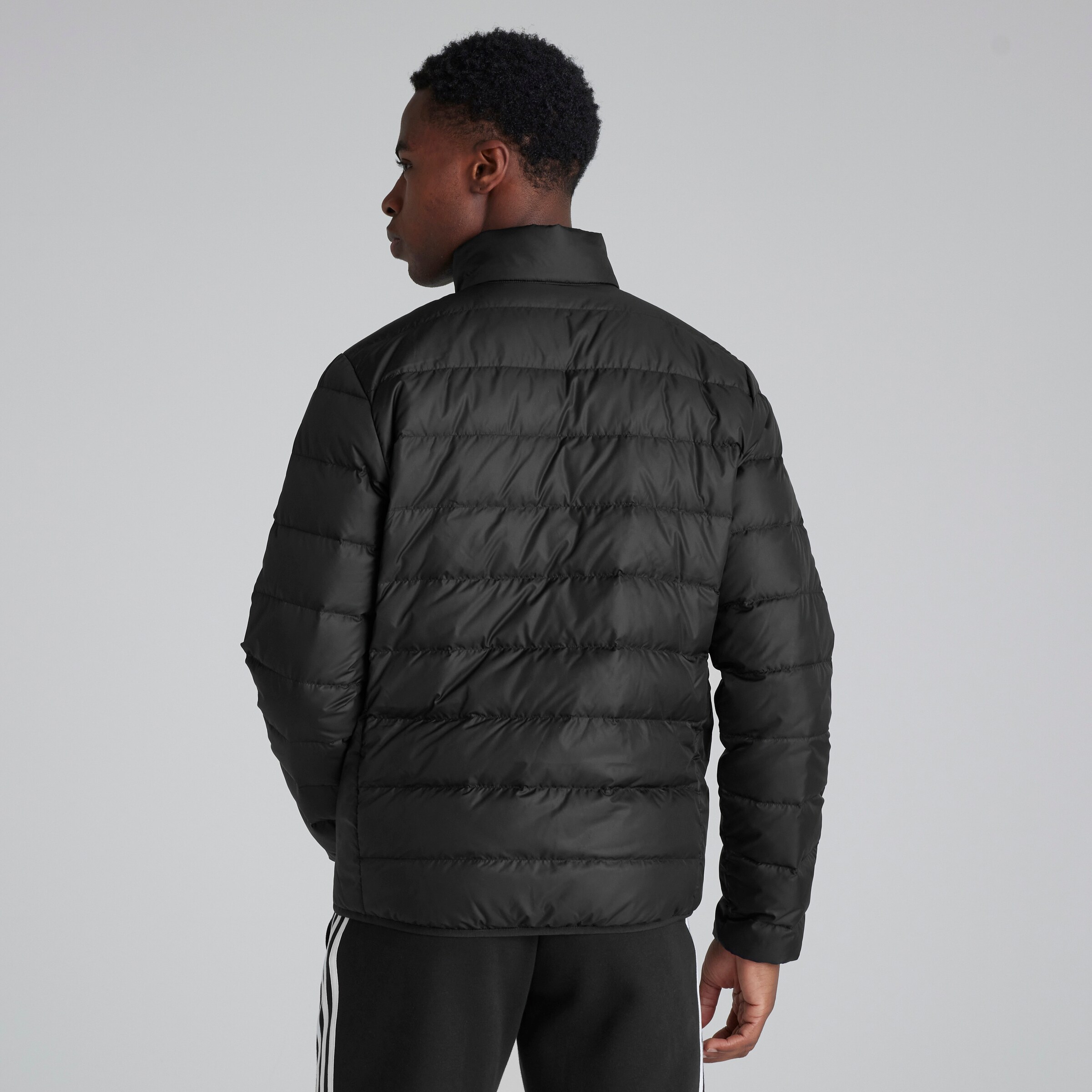 Manchester United x adidas Essentials Lite Down Jacket Black Black Detail [2-7]