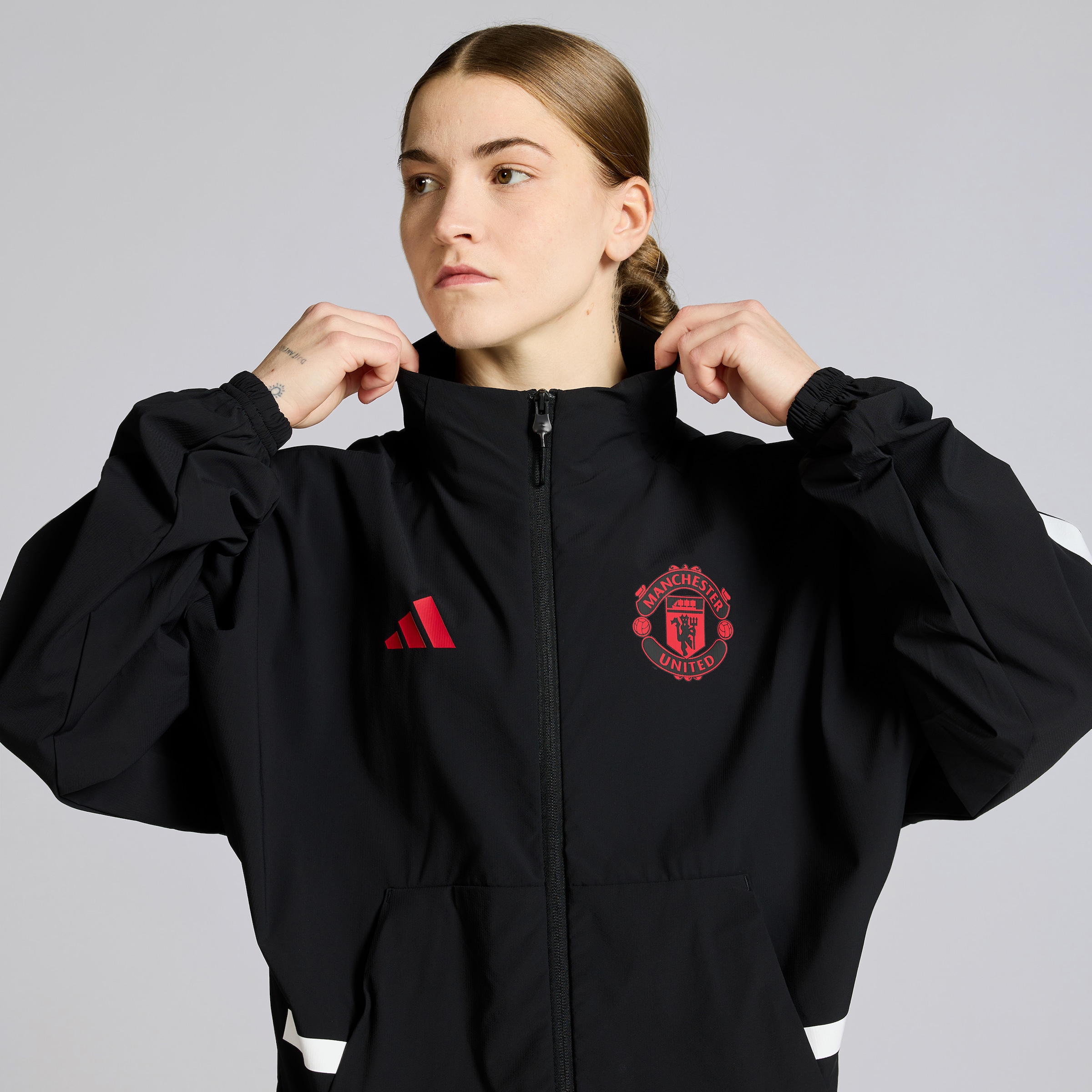 Manchester United Z.N.E. Anthem Jacket Black Detail [5-5]